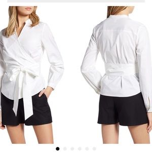 NWOT 1901 Wrap Blouse
